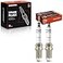 A-Premium APremium Iridium Platinum Spark Plugs Compatible with Fiat 500 L4 14L 20122017 Chevrolet Spark L4 12L 20132015 Pack of 2