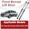 EKALA PM3570 Front Hood Struts Shock for Hyundai Sonata 2015 2016 2017 Car Hood Lift Support Struts Absorber Replace 6020 941221 371418 941221 81161C1000 81171C1001 2 Pcs