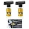 IHOTDER 2Pcs Hood Strut ClampLifting Camps Car ToolsM14 Spark Plug Gap Spark Plug CaliperCar Hood PropMultiPurpose Snap On Lift Support Clamp for Hoods Tailgates Hatchbacks Trunks Gold