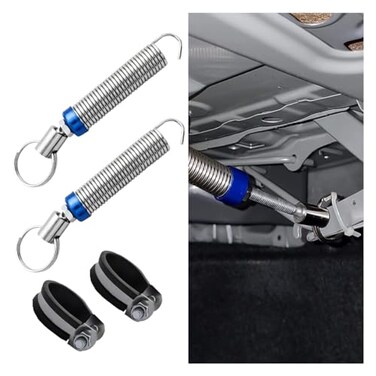 GLSOWEE 2PCS Car Trunk Lid Spring Adjustable Metal Automatic Trunk Spring Lifting Device Tool Stainless Steel Lifter Replacement Accessory Open Tool for RemoteControlled Auto Lid