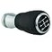 Abfer Shift Knob 5 Speed Leather Shifter Knobs Car Gear Handle Stick Fit for Most Automatic Manual Vehicles Trucks Black