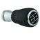 Abfer Shift Knob 5 Speed Leather Shifter Knobs Car Gear Handle Stick Fit for Most Automatic Manual Vehicles Trucks Black