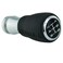 Abfer Shift Knob 5 Speed Leather Shifter Knobs Car Gear Handle Stick Fit for Most Automatic Manual Vehicles Trucks Black