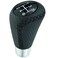 Abfer Shifter Knob 5 Speed Leather Car Gear Stick Shifting Knobs Shift Lever for Most Manual Transmission Vehicle Truck Black