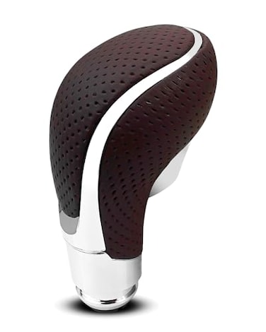 AUGREX Gear Shifter Knob for Buick Verano 20122017 Gear Shift Knob Leather Car Stick Lever Handle Shifter Head Transmission Gear Shift Lever Knob Perforated Leather Brown