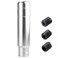 BARTOO Aluminum Weighted Manual Shift knobs Long Stick Shift Knob Gear Shifter Knobs Car Accessories Lever Cover Head Universal Shifter Knobs with 3 Threaded Adapters Silver