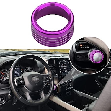 Bentolin for 20182025 Dodge RAM 1500 2500 3500 Gear Shift Switch Purple Knob CoverNot Fit Ram Classic1Pcs