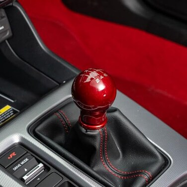 Billetworkz Weighted Heartbeat Shift Knob 500g Compatible with Subaru 6 Speed WRX 201525 STI 200421 Candy Red