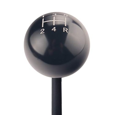 DEWHEL Round Ball Billet M12x125 5 Speed Short Throw Shifter Shift Knob MT Manual Gearbox Screw On Black