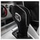 DEYTOP Gear Shift Knob Cover for FusionEscapeFocusFiesta Auto Leather Shifter Knob Trim for EcoSportTransitCMax Accessories Black with Light Gray Stitches