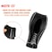 DEYTOP Gear Shift Knob Cover for FusionEscapeFocusFiesta Auto Leather Shifter Knob Trim for EcoSportTransitCMax Accessories Black with Light Gray Stitches