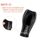 DEYTOP Gear Shift Knob Cover for FusionEscapeFocusFiesta Auto Leather Shifter Knob Trim for EcoSportTransitCMax Accessories Black with Light Gray Stitches