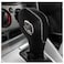 DEYTOP Gear Shift Knob Cover for FusionEscapeFocusFiesta Auto Leather Shifter Knob Trim for EcoSportTransitCMax Accessories Black with Light Gray Stitches