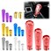 EZAUTO WRAP Shift Knob Stick Crystal Transparent Bubble Yellow Throw Gear Shifter 20cm