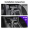 JWWY Gear Shift Shifter Knobs Cover Trim for 20152026 Dodge Challenger Charger 20182026 Durango Interior Accessories Purple Carbon Fiber