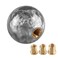 Lotcesfun Shift knob Round Ball Marble Style Universal for Manual Automatic Vehicles with 3 adapters Gray