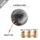 Lotcesfun Shift knob Round Ball Marble Style Universal for Manual Automatic Vehicles with 3 adapters Gray