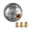 Lotcesfun Shift knob Round Ball Marble Style Universal for Manual Automatic Vehicles with 3 adapters Gray