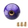 Lotcesfun Shift knob Round Ball Marble Style Universal for Manual Automatic Vehicles with 3 adapters Purple