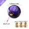 Lotcesfun Shift knob Round Ball Marble Style Universal for Manual Automatic Vehicles with 3 adapters Purple
