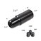 muge racing Carbon Fiber Shift Knob 6 Speeds Pattern Modified Carbon Fiber Aluminum Manual Automatic Gear Shift Knob for Vehicles with 3 Adapters Black
