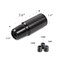 muge racing Carbon Fiber Shift Knob 6 Speeds Pattern Modified Carbon Fiber Aluminum Manual Automatic Gear Shift Knob for Vehicles with 3 Adapters Black
