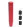 muge racing Universal Shift Knob with M8M10M12 x 125 Adapters Heavy Duty Gear Shifter Handle for Most Vehicles Easy Installation Aluminum Alloy NonSlip Grip 709 Inch Red