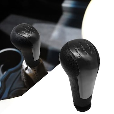 QianBao 5Speed Shift Knob Compatible with Chevrolet Spark 20112016 ABS Manual Gear Shift Lever Knob Head Car Interior Accessories Bright Black