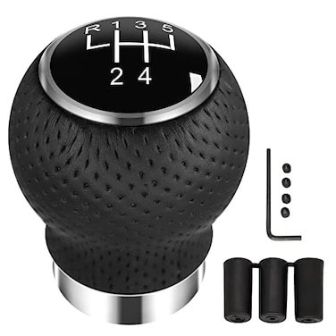 QIANG KUN Universal Shift Knob 5 Speed Manual Gearbox Shift Knobs Fit for Most Car Transport VehiclesRound Head R Up