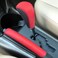 SUNBREATH Compatible with Genuine Leather HandStitched Handbrake and Gear Shift Knob Cover Interior Accessories Protective Decoration for Toyota RAV4 2009 2010 2011 2012 Black Red