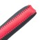 SUNBREATH Compatible with Genuine Leather HandStitched Handbrake and Gear Shift Knob Cover Interior Accessories Protective Decoration for Toyota RAV4 2009 2010 2011 2012 Black Red