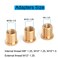 Tsinghwang 6 PCS Shift Knob Thread AdaptersFit for Most Manual Gear Shift Head M8 X 125 M10 X 125 M10 X 15 Thread Gear Shifter Knob Screw
