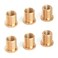 Tsinghwang 6 PCS Shift Knob Thread AdaptersFit for Most Manual Gear Shift Head M8 X 125 M10 X 125 M10 X 15 Thread Gear Shifter Knob Screw