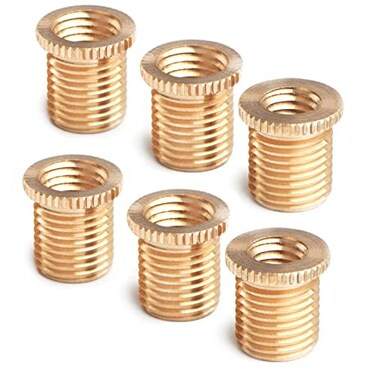 Tsinghwang 6 PCS Shift Knob Thread AdaptersFit for Most Manual Gear Shift Head M8 X 125 M10 X 125 M10 X 15 Thread Gear Shifter Knob Screw