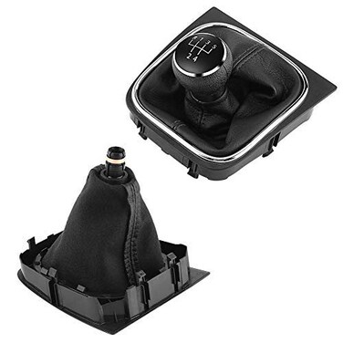 VBESTLIFE Vbestlife Automotive Gear Shifting Knob Gaiter Kit for 5 Speed Car Shift Boots Mk5 Mk6 Jetta 20052014