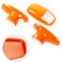 Voodonala for Challenger Charger ABS Gear Shift Shifter Knobs Cover Trim for 20152024 Dodge Challenger Charger Interior Accessories 20182024 Durango Orange 3pcs
