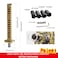 WENJTP Katana Samurai Sword Shift Knob Shifter Katana Universal Fit for Manual Cars with Adapters Gold Black26cm