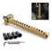WENJTP Katana Samurai Sword Shift Knob Shifter Katana Universal Fit for Manual Cars with Adapters Gold Black26cm
