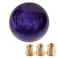 WENJTP Marble Style Round Ball Shift Knob Universal Fit for 5 6 Speed ManualAutomatic Vehicles with 3 Adapters HTRACING Purple