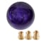 WENJTP Marble Style Round Ball Shift Knob Universal Fit for 5 6 Speed ManualAutomatic Vehicles with 3 Adapters HTRACING Purple