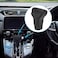 X AUTOHAUX Black Car Interior Faux Leather Gear Shifter Shift Knob Cover Transmission Shift Boot Lever for Honda CRV 20172021 Black Stitches