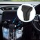 X AUTOHAUX Black Car Interior Faux Leather Gear Shifter Shift Knob Cover Transmission Shift Boot Lever for Honda CRV 20172021 Black Stitches