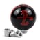 Dreamseek for Ford Mustang Car Gear Shift Knob 5 Speed Cobra Logo Manual Handle Ball Black Red