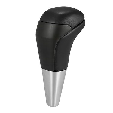 X AUTOHAUX Car Auto Automatic Gear Stick Shift Knob for Toyota Land Cruiser 4Runner 20032021 for Tundra for Lexus LX Black Faux Leather Wood Pattern