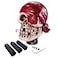 Arenbel OneEyed Pirate Style Gear Lever Shift Stick Handle Car Racing Skeleton Shifter Grip Head Knob Fit Most Manual Auto Transmissions Red