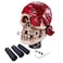 Arenbel OneEyed Pirate Style Gear Lever Shift Stick Handle Car Racing Skeleton Shifter Grip Head Knob Fit Most Manual Auto Transmissions Red