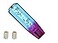 Auto-plaza Autoplaza 6 inch Manual Diamond Crystal Bubble Styling Gear Shift Knob BluePurple Color