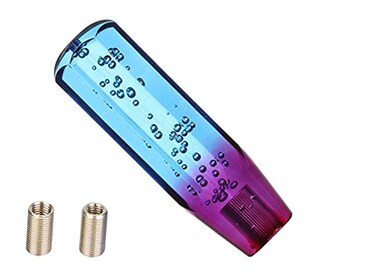 Auto-plaza Autoplaza 6 inch Manual Diamond Crystal Bubble Styling Gear Shift Knob BluePurple Color
