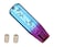 Auto-plaza Autoplaza 6 inch Manual Diamond Crystal Bubble Styling Gear Shift Knob BluePurple Color