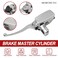 MOBYMUTO Universal 1 25mm Motorcycle Brake Master Cylinder Lever Chrome Handle Brake Master Cylinder Clutch Lever Hydraulic Brake Clutch Master Cylinder Lever Left Side